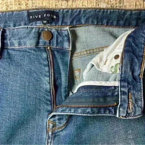 Five Four Men’s Blue Denim Montag Slim Straight Leg Denim Jeans Size 34 - Picture 12 of 16